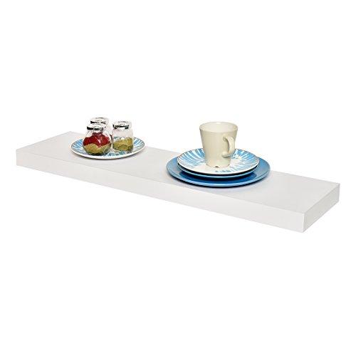 WELLAND  Floating Shelves Wood Modern Display Shelves Wall Mounted Shelves, 48
