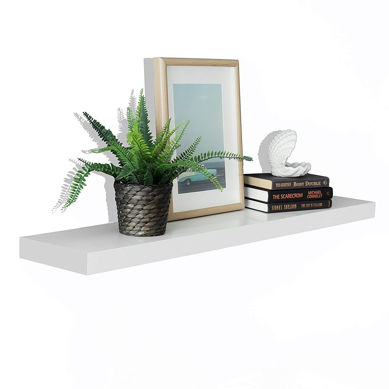 WELLAND New Chicago Floating Shelves Wall Mounted Shelf Display, 47.5
