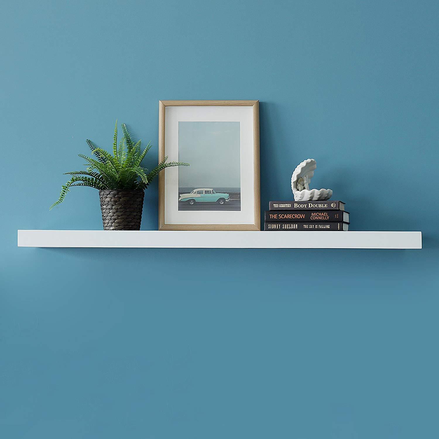 WELLAND New Chicago Floating Shelves Wall Mounted Shelf Display, 47.5