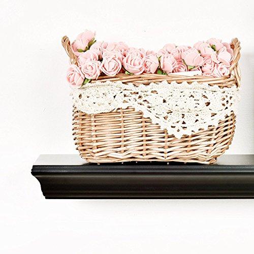 WELLAND Dover Floating Wall Shelf Wall Mounted Shelves Display, 24