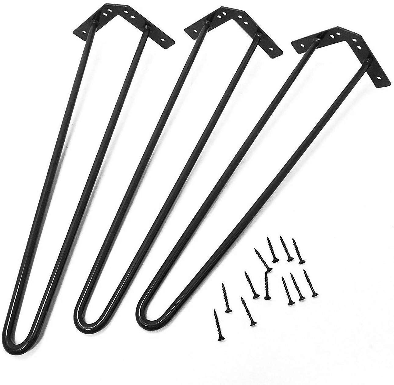 WELLAND Natural Live Edge Side Table with Hairpin Legs, Small Nightstand Wood End Table, 13.5