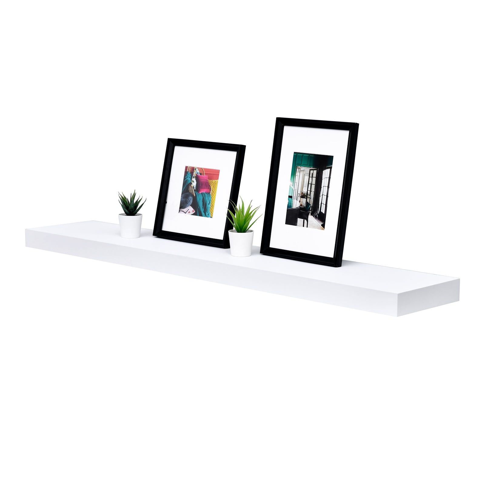 WELLAND  Floating Shelves Wood Modern Display Shelves Wall Mounted Shelves, 48