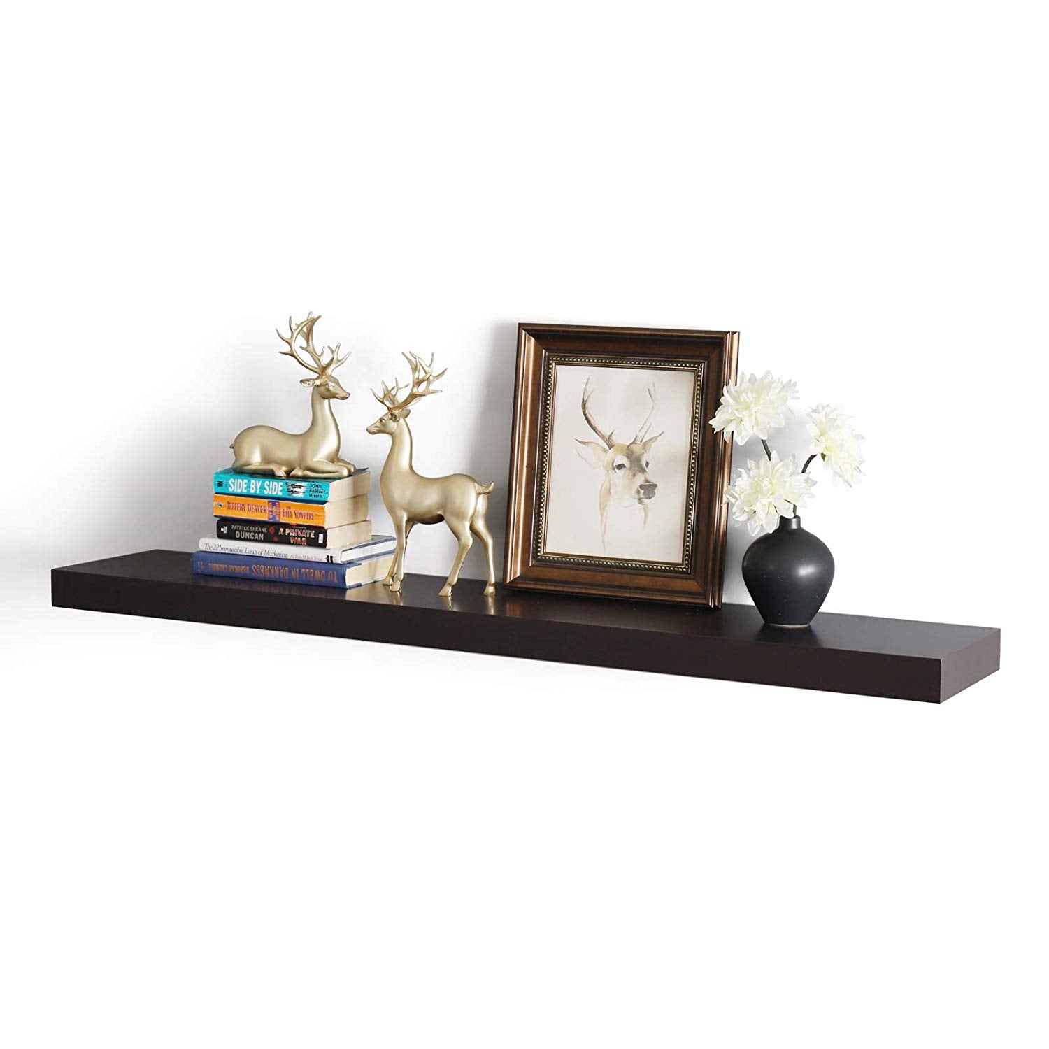 WELLAND New Chicago Floating Shelves Wall Mounted Shelf Display, 47.5