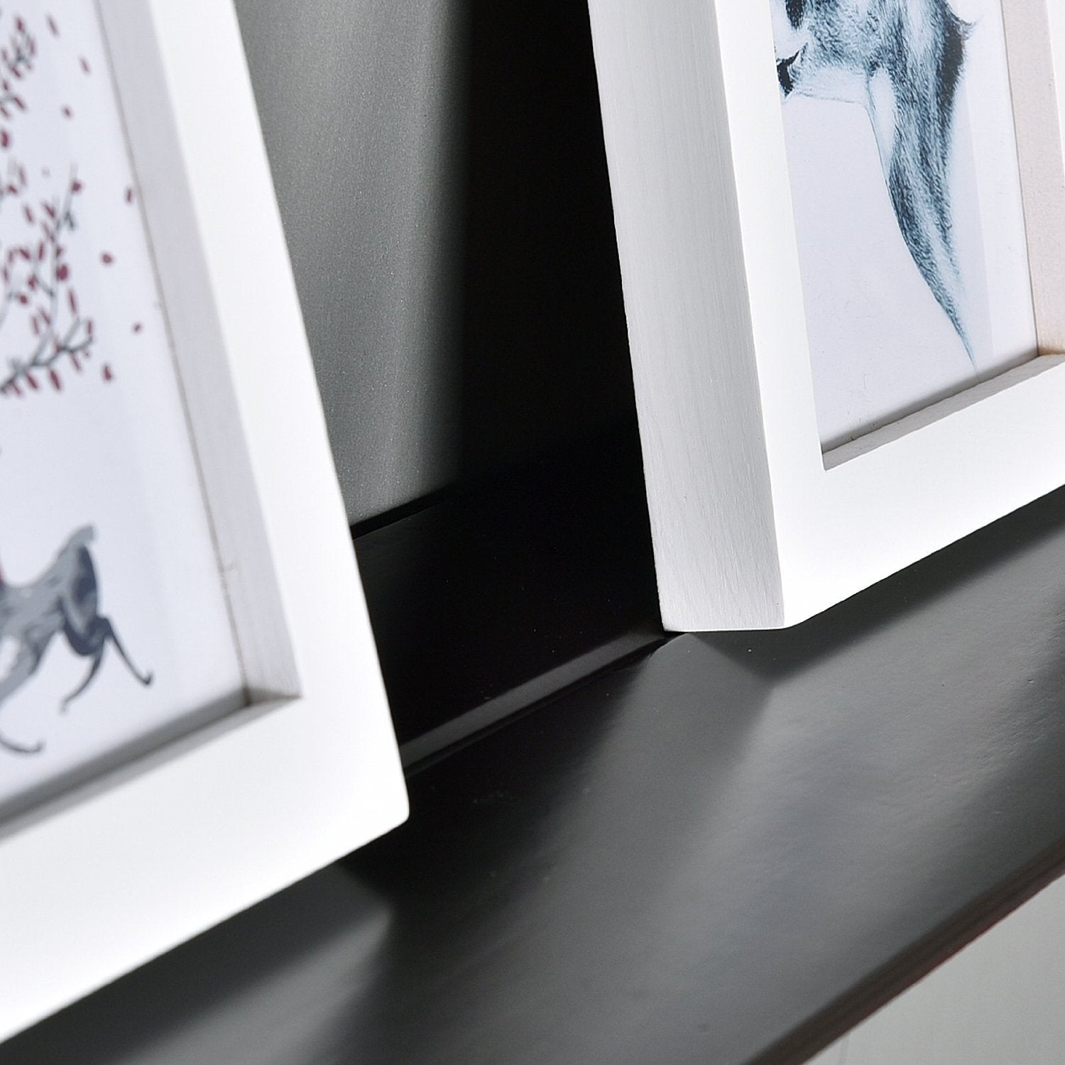 WELLAND Pine Wood Corona Crown Molding Floating Shelf Wall Mounted Shelves Fireplace Mantel Display, 60