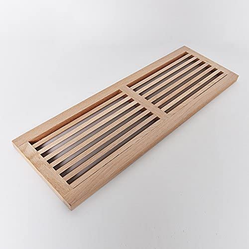 WELLAND Red Oak Unfinished Hardwood Register Cold Air Return Wall Vent