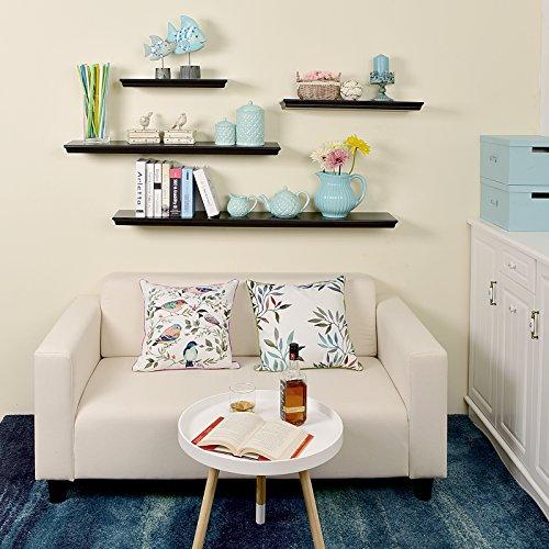 WELLAND Dover Floating Wall Shelf Wall Mounted Shelves Display, 24