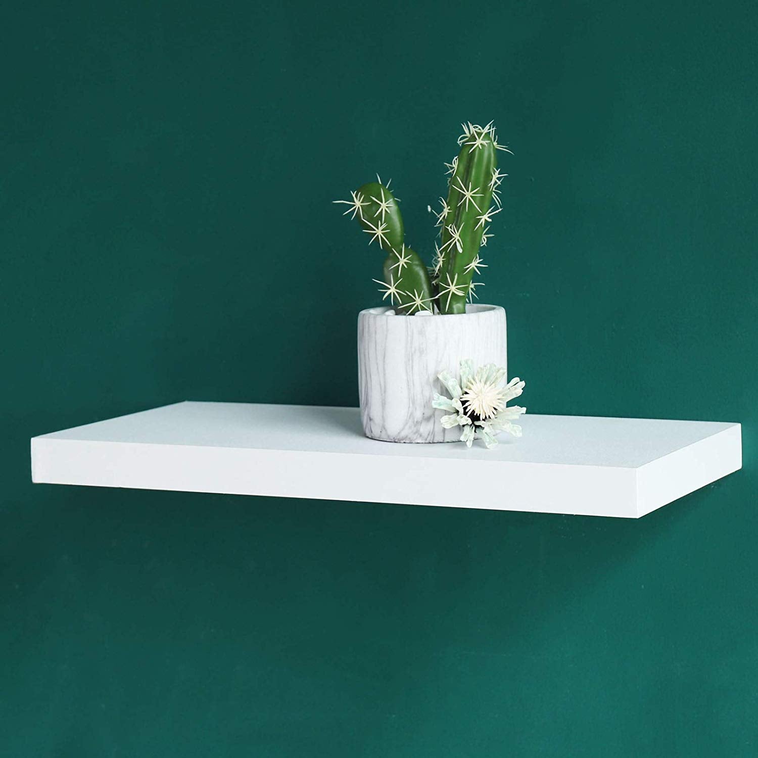 WELLAND Simons Floating Shelf Wood Modern Wall Mounted Display Shelves, 18