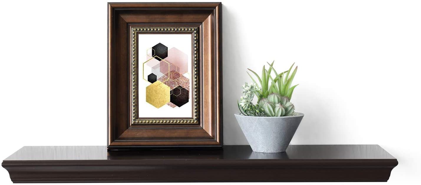 WELLAND Dover Floating Wall Shelf Wall Mounted Shelves Display, 24