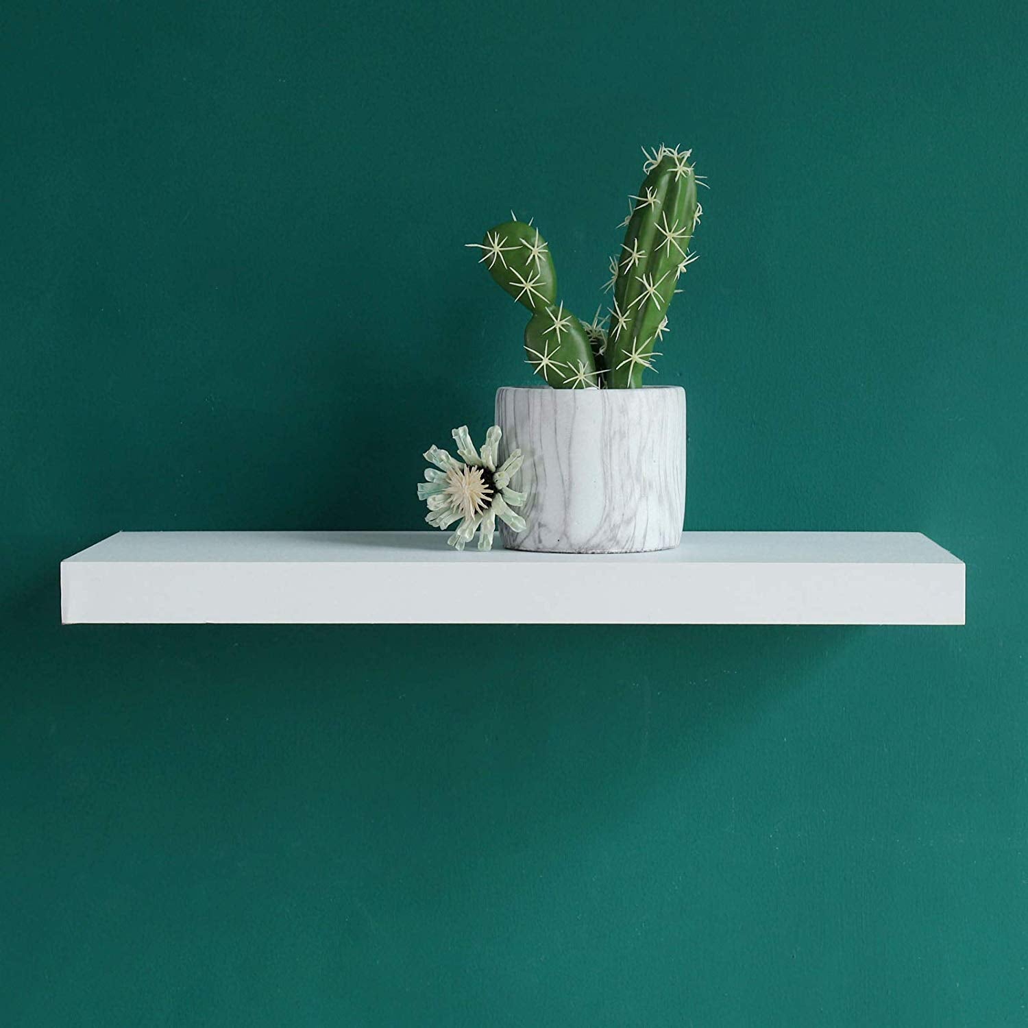 WELLAND Simons Floating Shelf Wood Modern Wall Mounted Display Shelves, 18