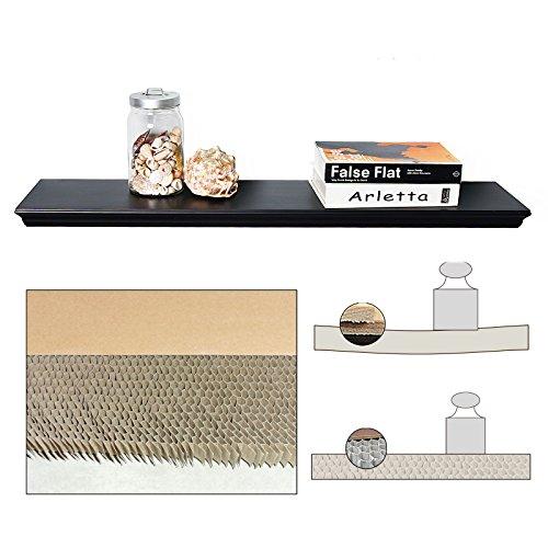 WELLAND Dover Floating Wall Shelf Wall Mounted Shelves Display, 24