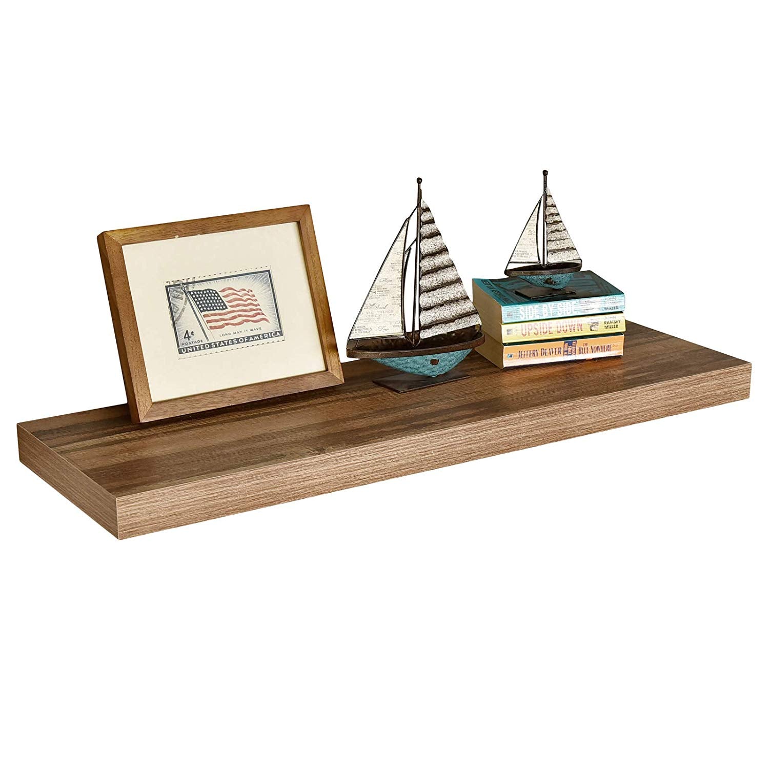 WELLAND 12 Inch Deep Grande Floating Shelf Wall Mounted Shelves Display, 36