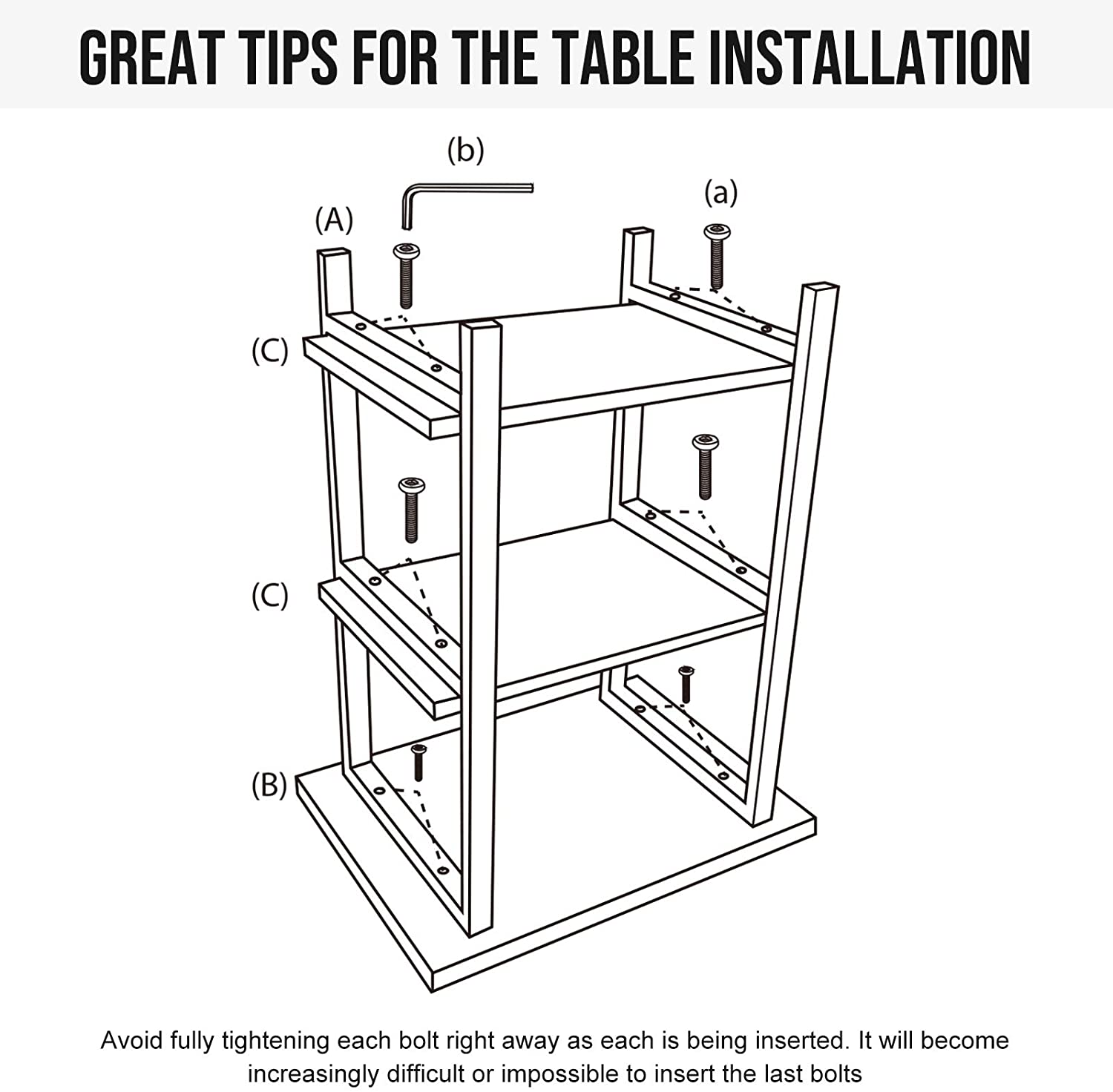 WELLAND 3-Tier Solid Pinewood Side Table Rustic Wood End Table Coffee Table, 20“W x 15”D x 27“H