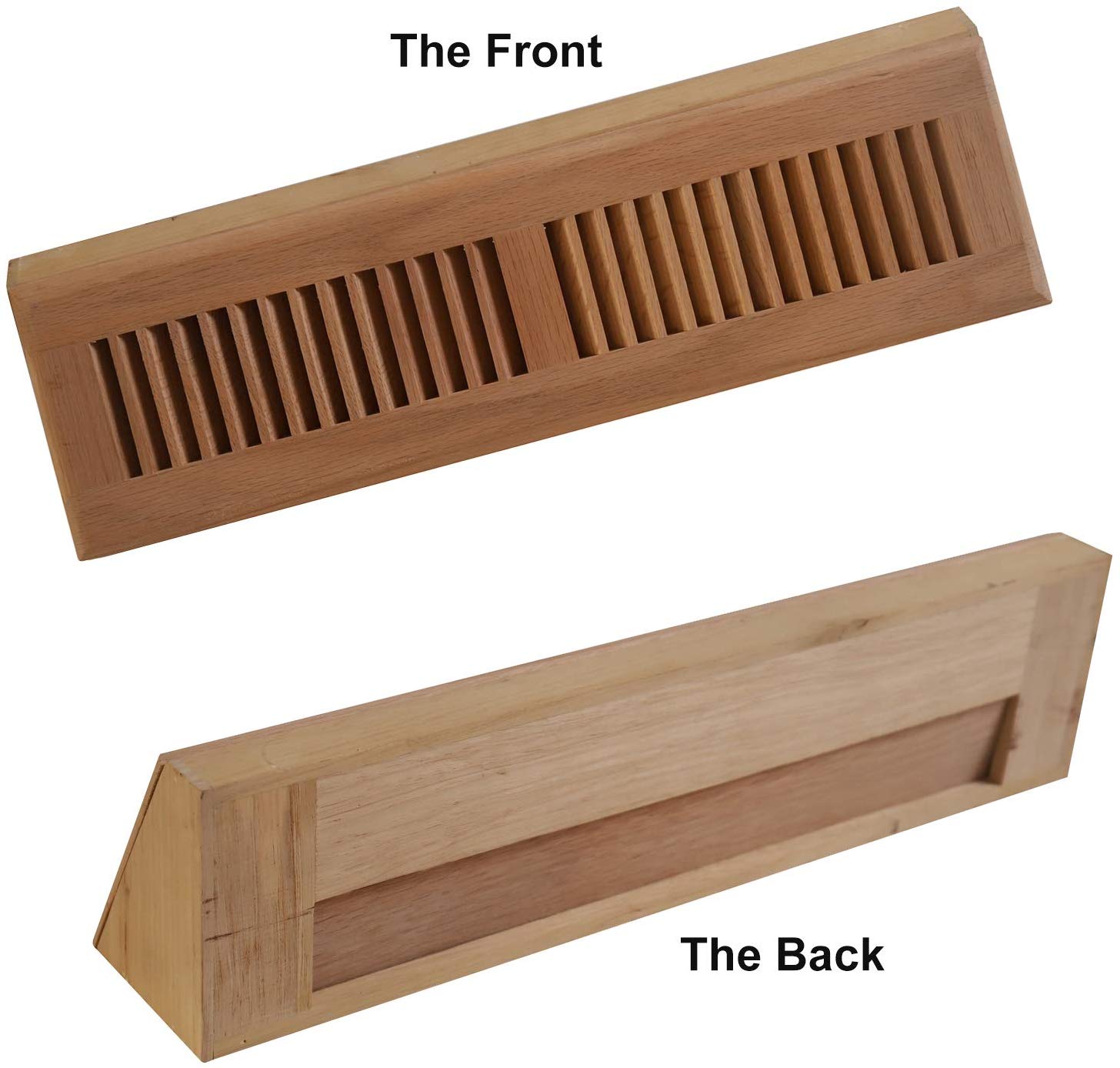 WELLAND Red Oak Baseboard Diffuser Wall Register Unfinished