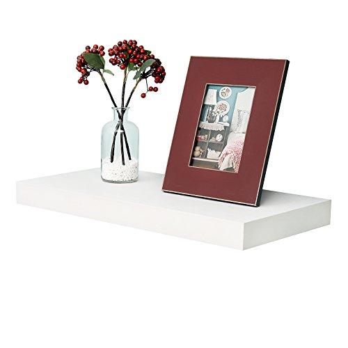 WELLAND 12 Inch Deep Grande Floating Shelf Wall Mounted Shelves Display, 24