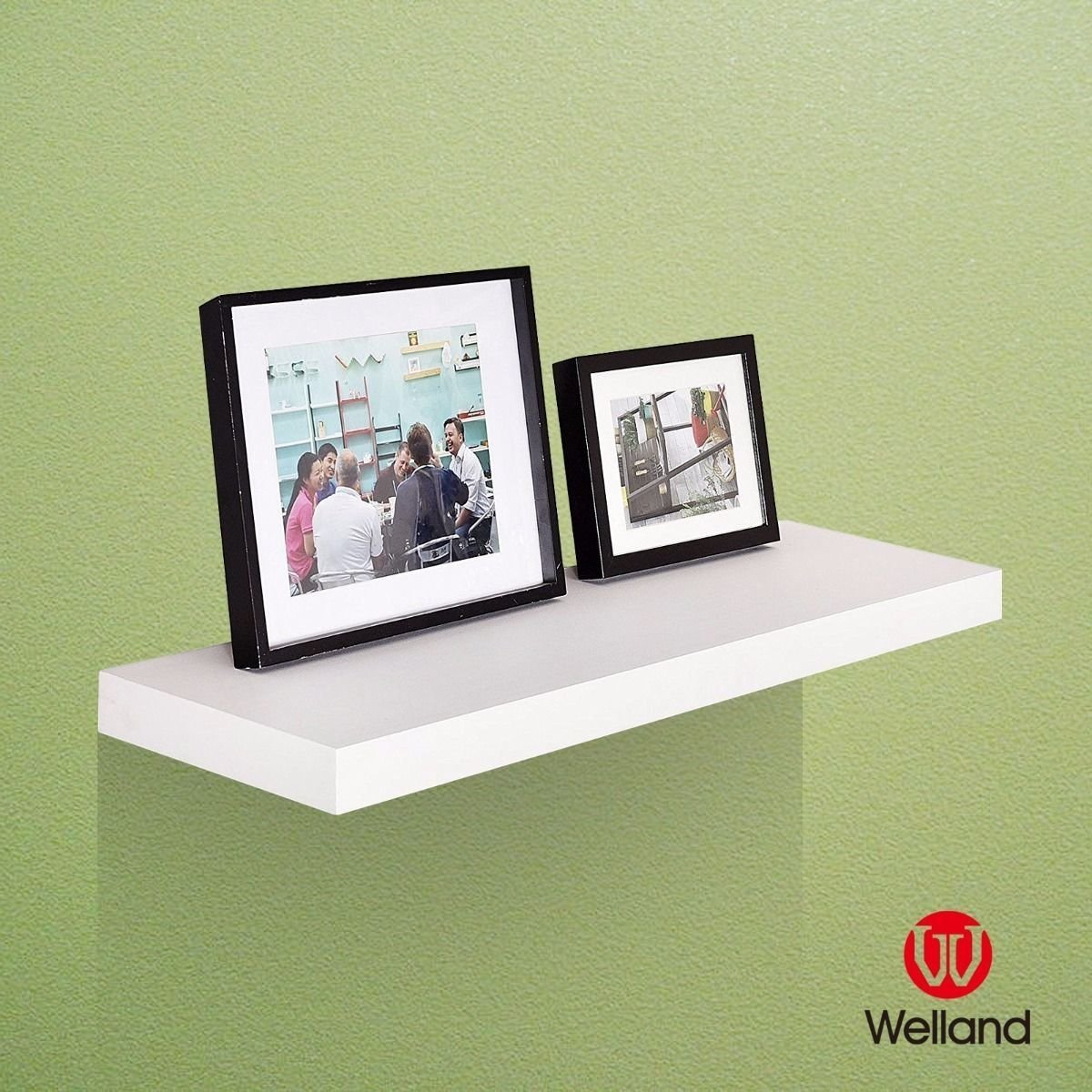 WELLAND 12 Inch Deep Grande Floating Shelf Wall Mounted Shelves Display, 24