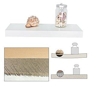 WELLAND Floating Shelves Wood Modern Display Shelves Wall Mounted Shelves, 16