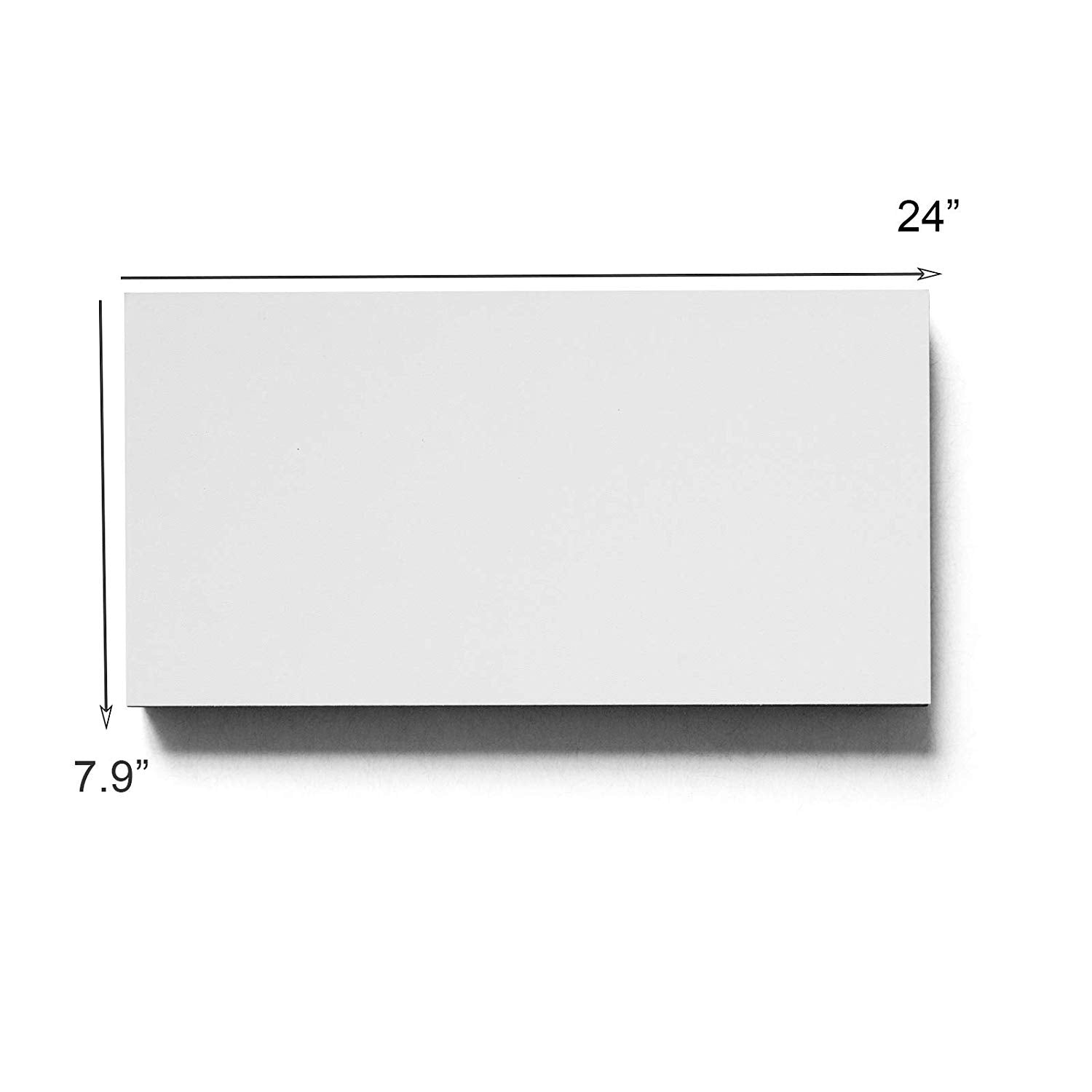 WELLAND Simons Floating Shelf Wood Modern Wall Mounted Display Shelves, Set of 2, 24
