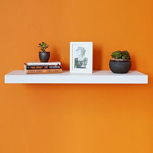 WELLAND 12 Inch Deep Grande Floating Shelf Wall Mounted Shelves Display, 24