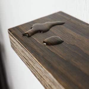 WELLAND Bradley Handmade Wood Floating Shelf Rustic Wall-Mounted Shelves, Set of 2, 12
