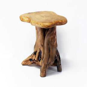 Wood stump side table by wellandstore