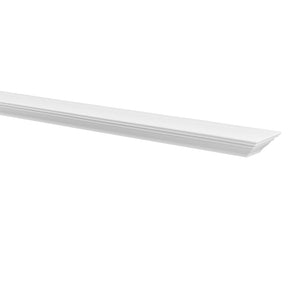 WELLAND Pine Wood Corona Crown Molding Floating Shelf Wall Mounted Shelves Fireplace Mantel Display, 72"L x 9"W x 3.25"T, White