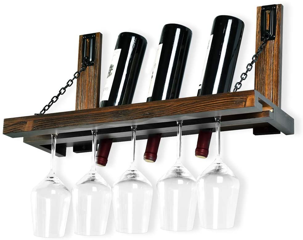 Metal wine sales glass rack