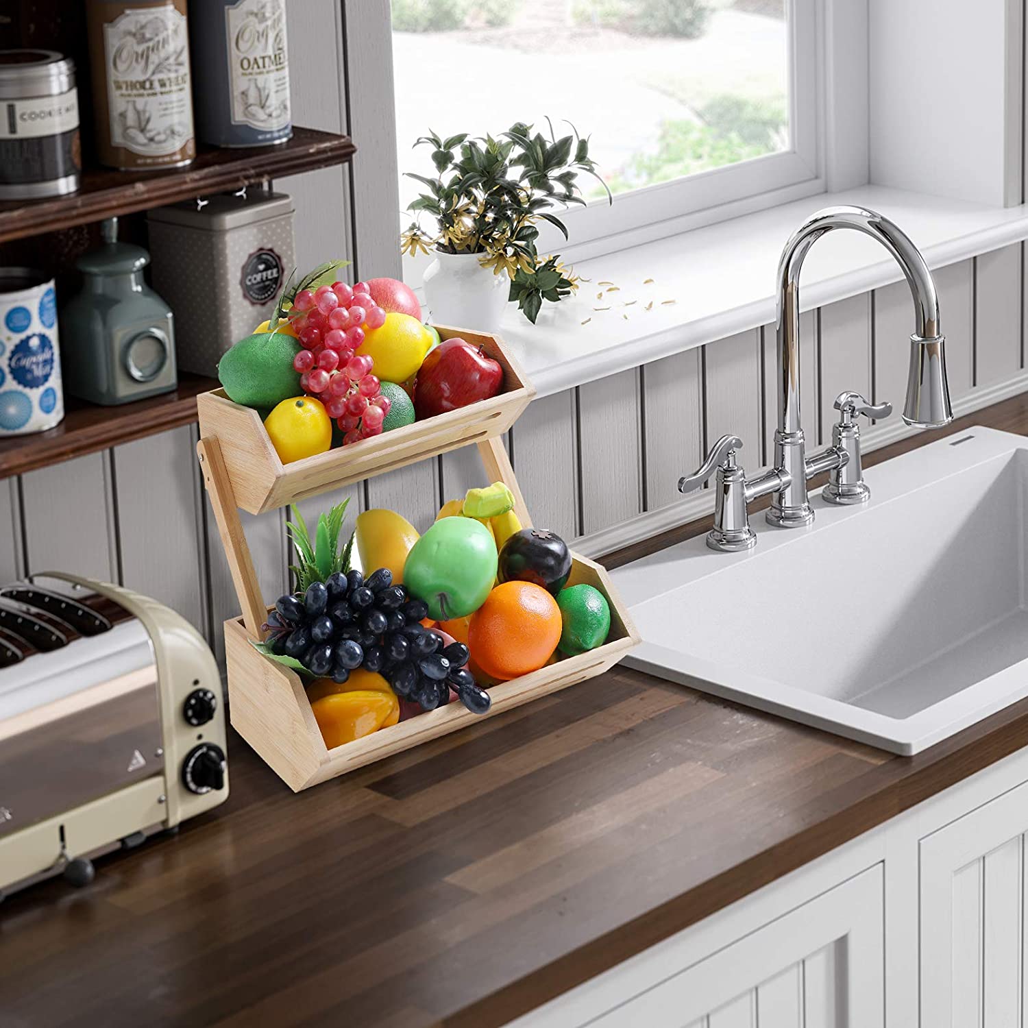 2-Tier Scroll Sink Shelf