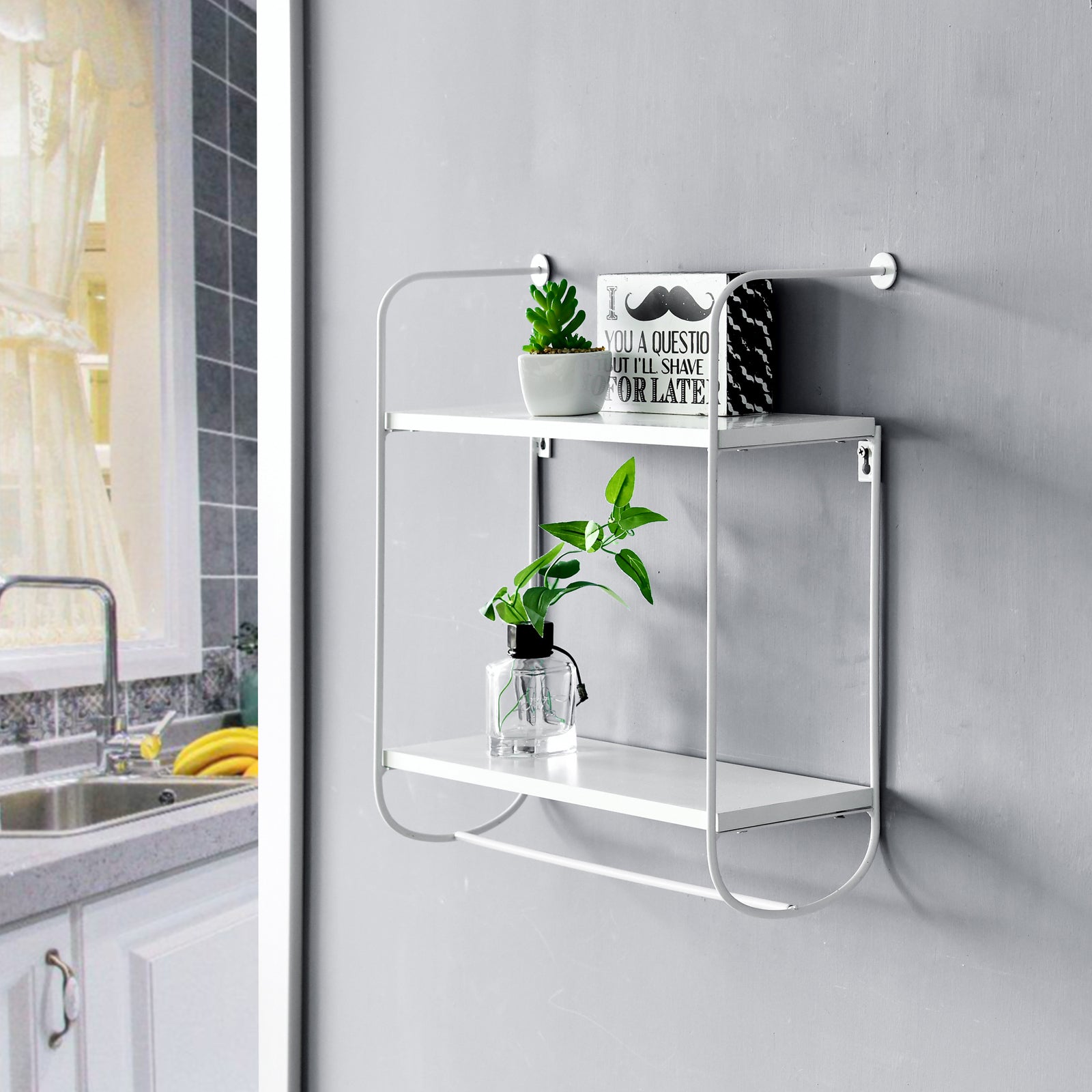 2-Tier Scroll Sink Shelf