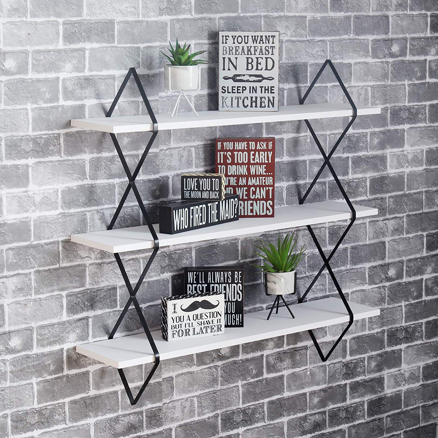 3 Tiered Wall Mounted Shelves