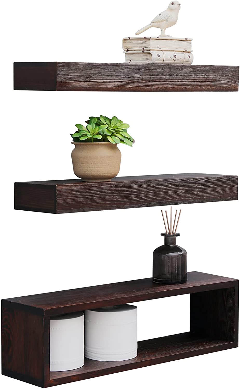 Wood Floating Shelf, Floating Shelves, Rustic Shelf, Bathroom